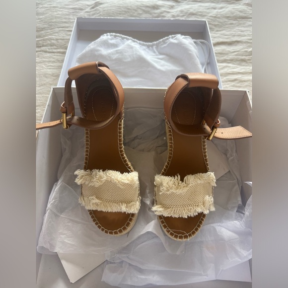 See by Chloe Frayed Wedge in Natural - Picture 5 of 9
